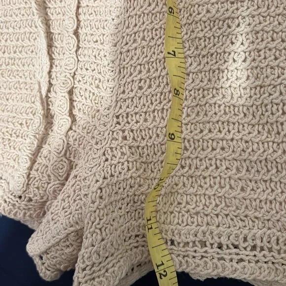 Zara  Cream Crochet Shorts Size S - Picture 10 of 12